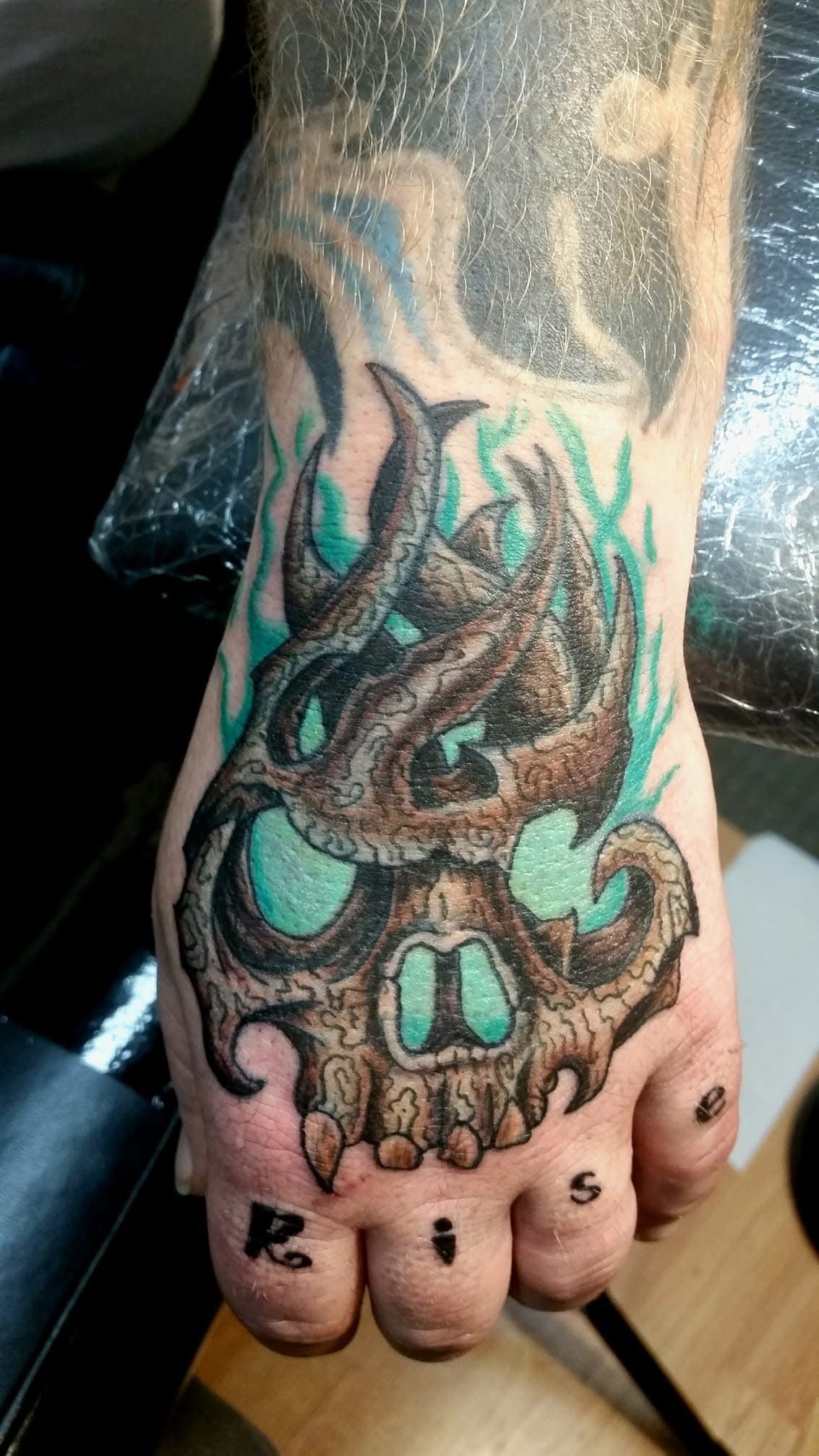 Neo traditional sleeve tattoo