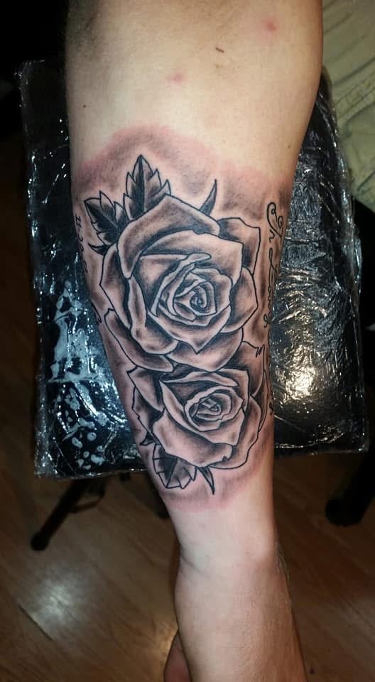 Traditional American eagle tattoo