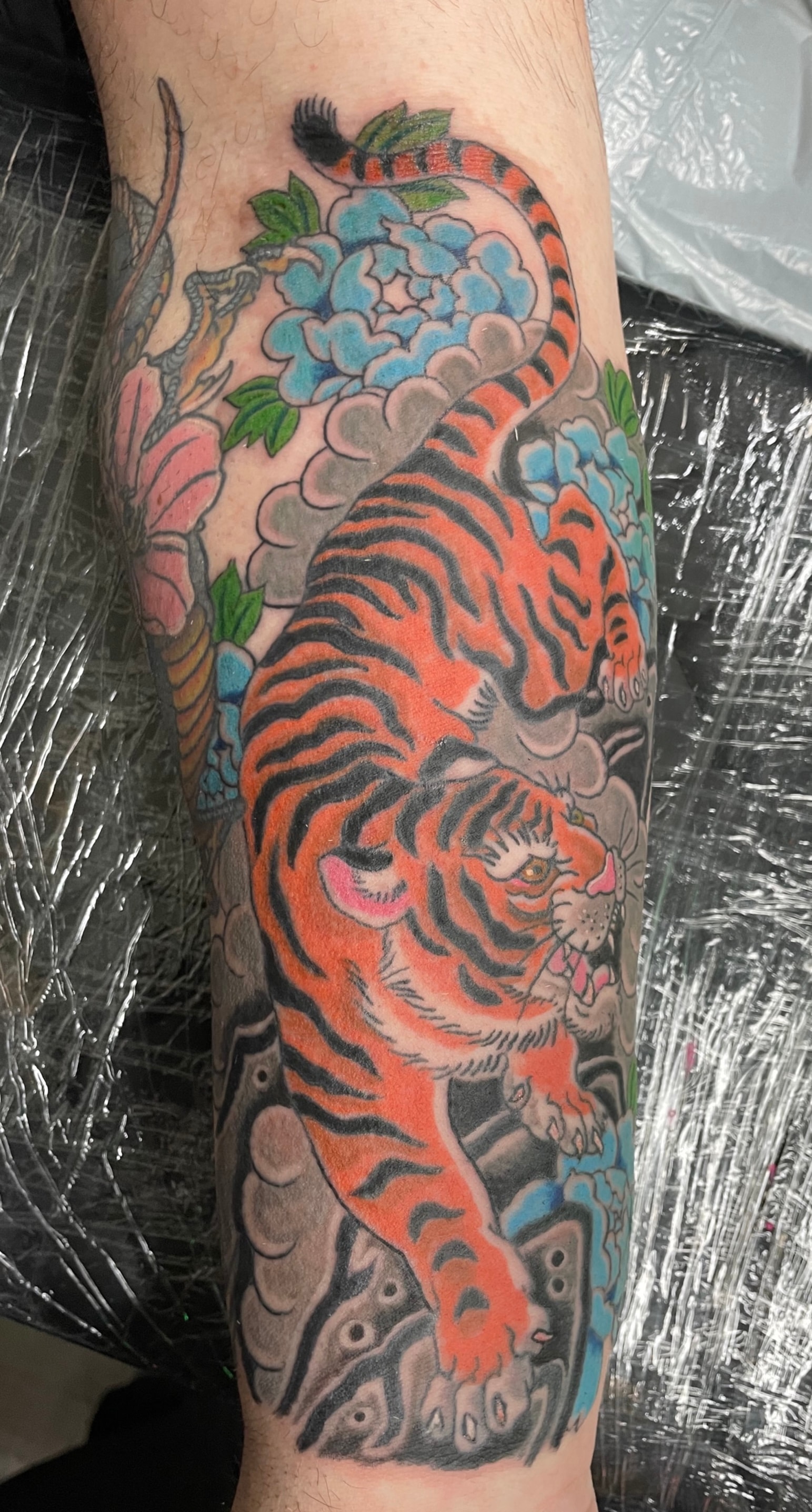 Randy DeShong Japanese tiger tattoo