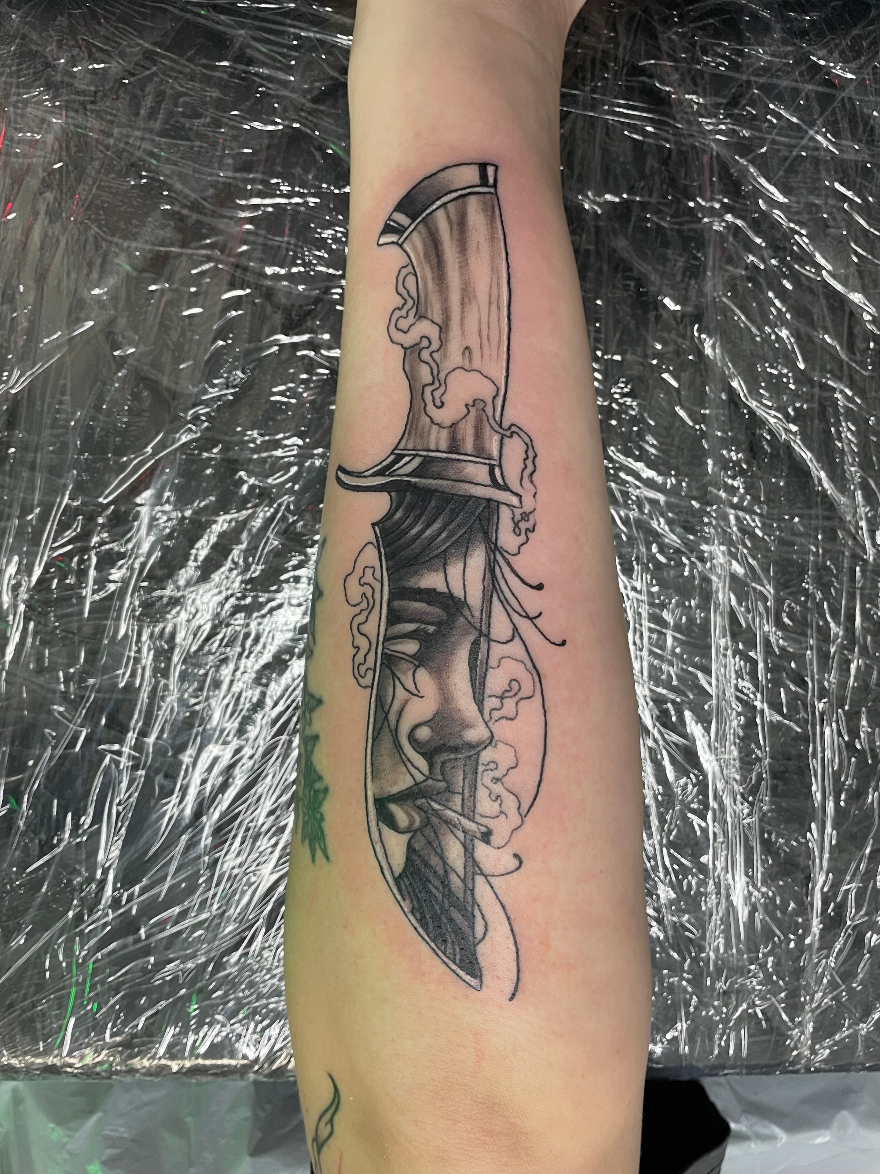 Randy DeShong Tin Man broken heart shoulder tattoo